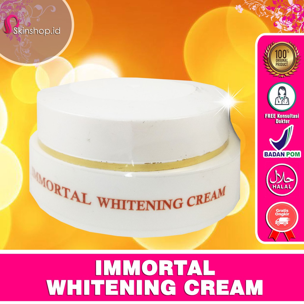 PAKET Immortal Whitening Original / Paket Pemutih Wajah Anti Kusam isi 4 BPOM Aman