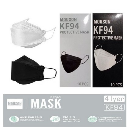 KF94 Mouson Masker 4 Lapis/Kesehatan Isi 10Pcs