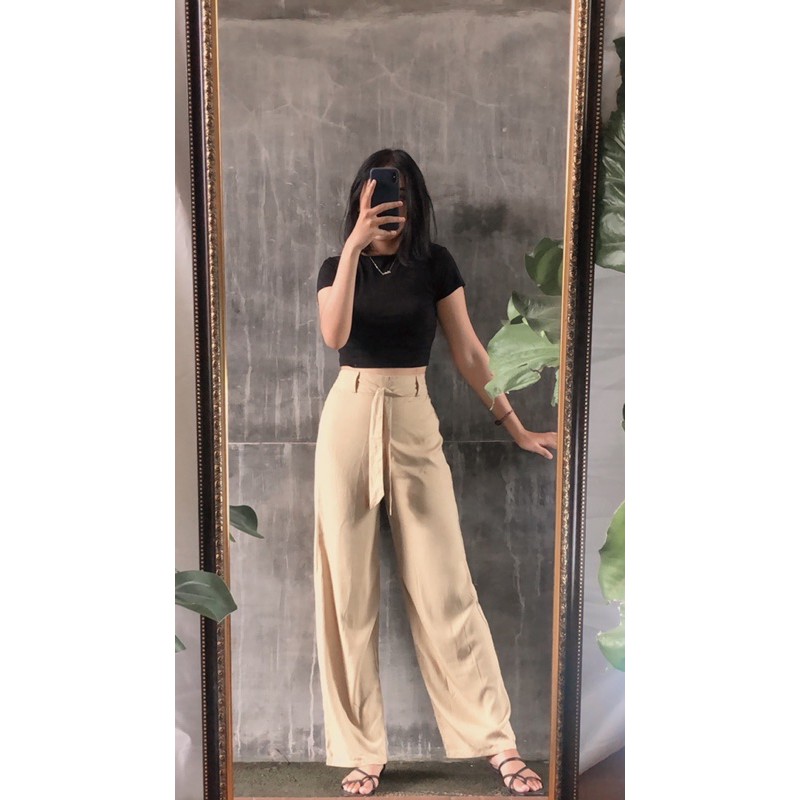 Moura Pants // celana kulot rayon tali highwaist