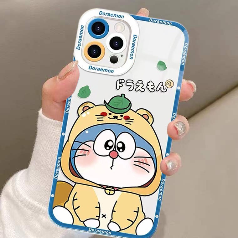 Soft Case Silikon TPU Transparan Motif Kucing Untuk Iphone 14 12 13 6 6S 7 8 Plus X XS XR 11 Pro Max