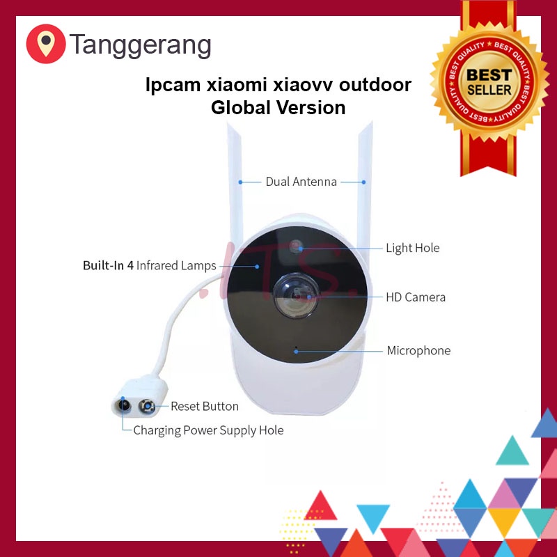 Bergaransi Global Version Xiaovv Outdoor IpCamera CCTV Xiaomi ITS