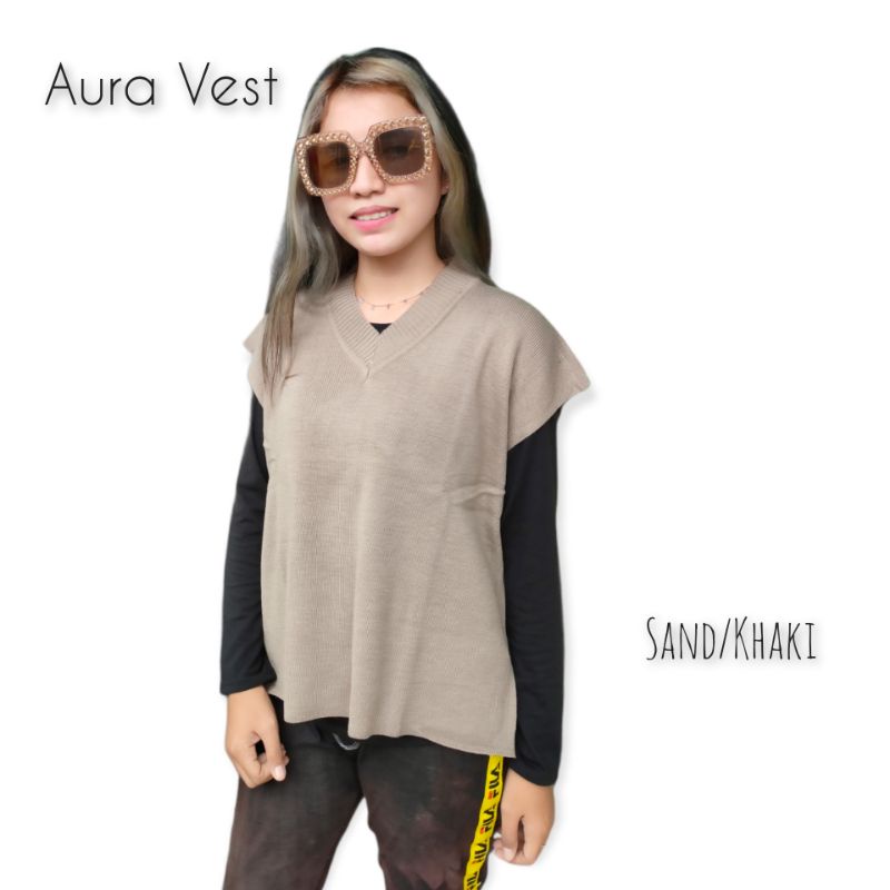 Aura Rompi Vest Rajut Mita Knit