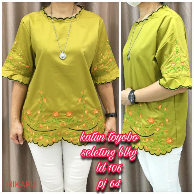 ATASAN BLUS KATUN TOYOBO TERBARU SELETING BELAKANG