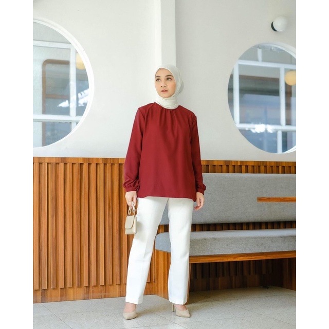 (DBY) BLOUSE CHADILA OVERSIZE ATASAN KEMEJA WANITA SHIRT