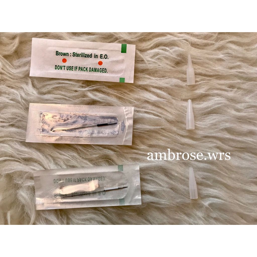 TKTX JARUM MESIN SULAM PENUTUP CUP TIP 1R 2R 3R 5R 3F 5FJARUM SULAM ALIS BIBIR MICROBLADING