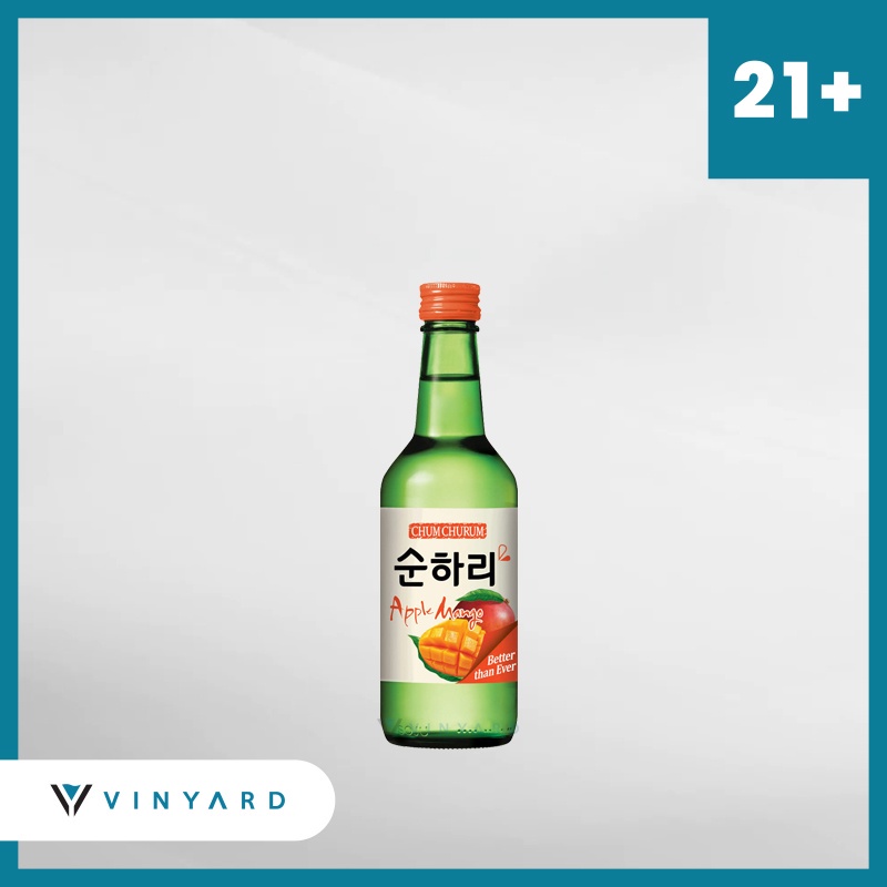 ChumChurum Soju Apple Mango 360 Ml ( Original &amp; Resmi By Vinyard )