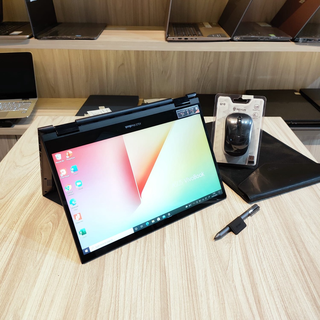 ASUS VivoBook Flip TM420IA - Black (Ryzen 7 4700U) RAM 16GB SSD 512GB VGA AMD Radeon Graphics