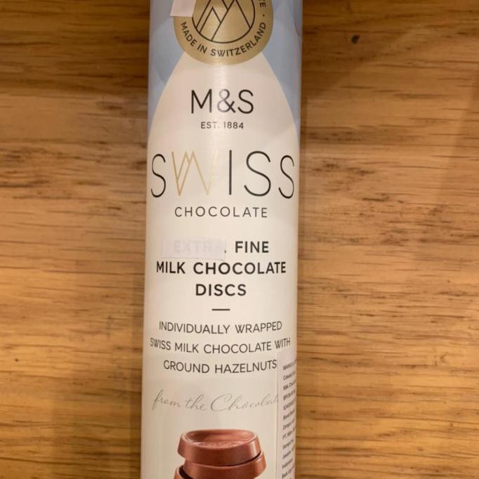 

TERBARU M&S FOOD SWISS CHOCOLATE FINE MILK DISCS COKLAT MARKS & AND SPENCER