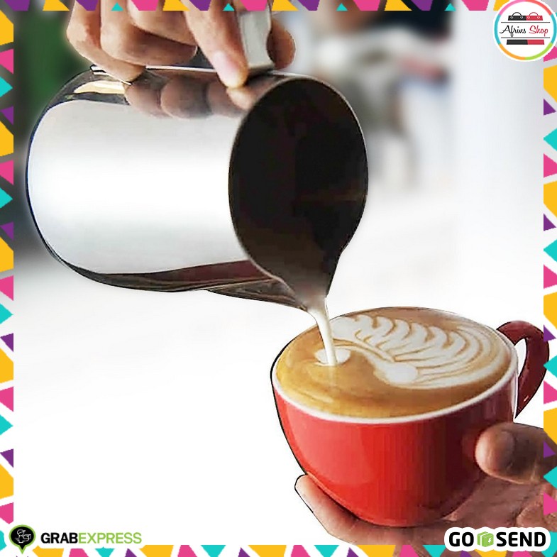 Gelas Kopi Espresso Gelas Pitcher Susu Latte Art Gelas Kopi Cafe Stainless Steel
