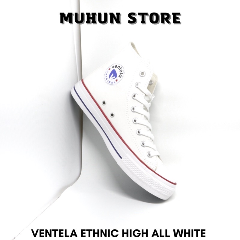 Ventela Ethnic High putih All white Original