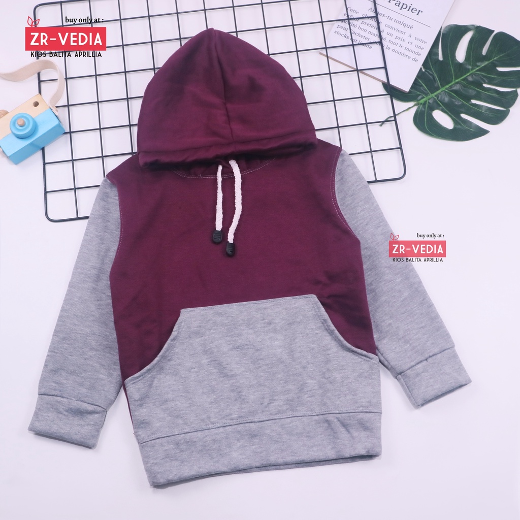 Hoodie Anak Polos uk 4-6 Tahun / Universal IMPORT Baju Hangat Anak Laki Perempuan Sweater Panjang