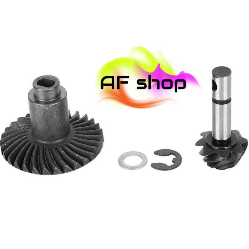 Gear Helical Bevel 8t 30t Rc Part Bahan Stainless Steel Untuk Axial SCX10 II 90047 90046