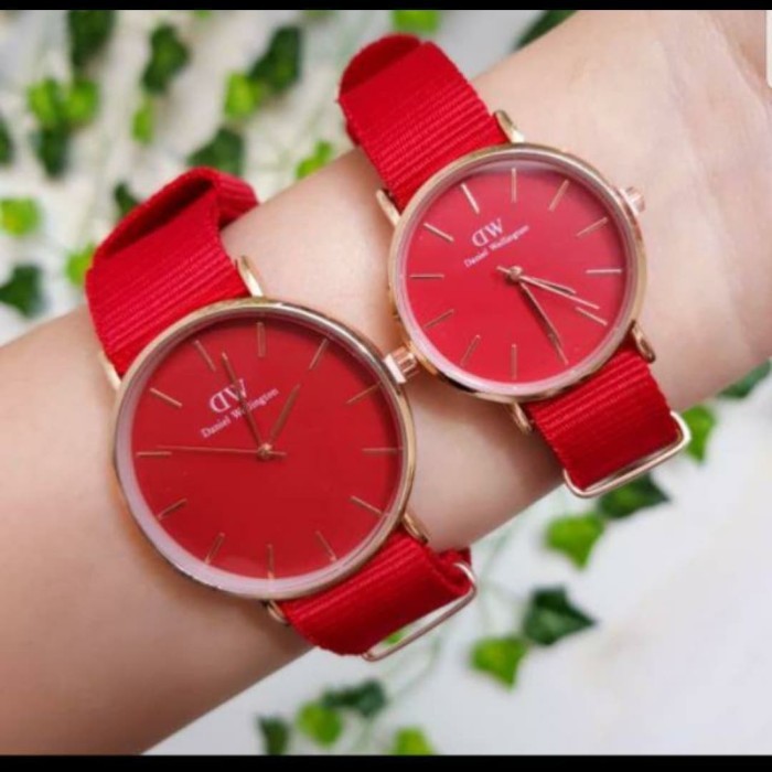 JAM TANGAN COUPLE FASHION CANVAS KANVAS IMPORT HARGA SATUAN