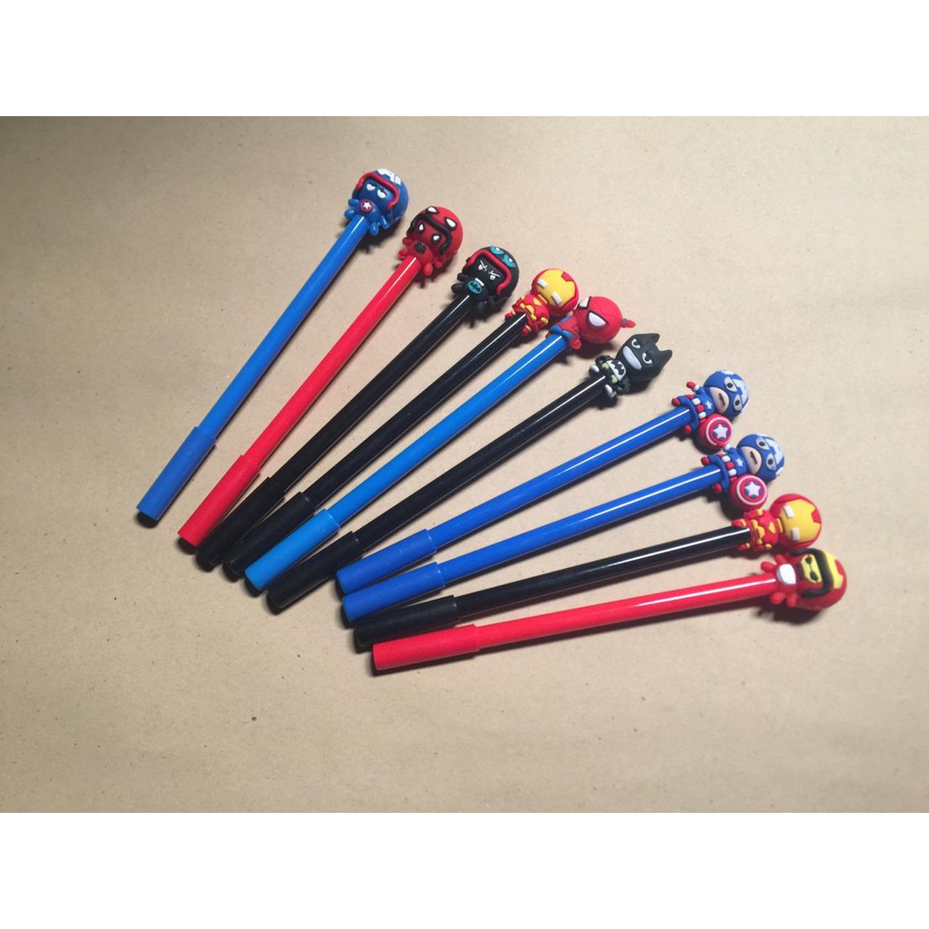 

Pulpen Fancy Gel Pena Karakter | PULPEN PEN GEL KEPALA KARAKTER LUCU | Pulpen Super Hero|Pulpen Lucu