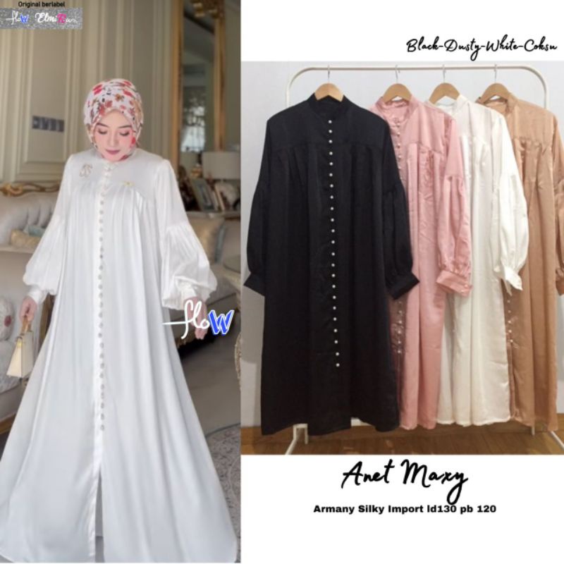 ANET MAXY BY ELMIRA FLOW (MAXY MUSLIMAH) Maxi dress muslimah modern rekomended