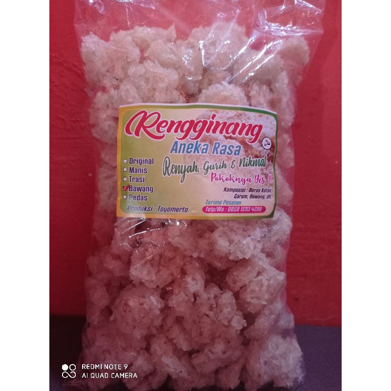 

Rengginan mini mentah ketan asli