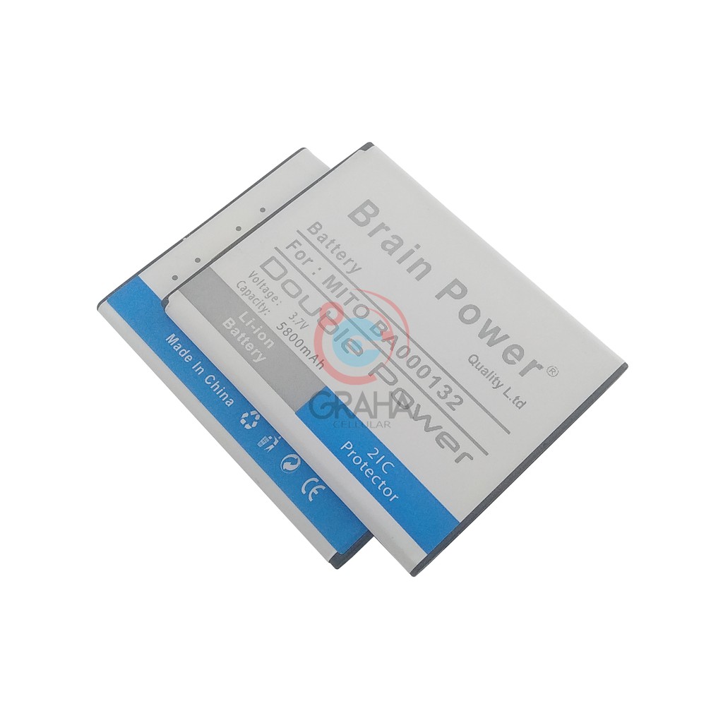 BATERAI / BATTERY / BATRE MITO A880 / A990 / BA-132 DOUBLE IC BRAIN POWER