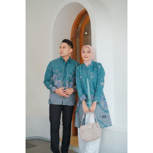 BATIK COUPLE MODERN KOMBINASI PARANG BOLERO||ATASAN KERJA||M-L-XL-XXL-3L