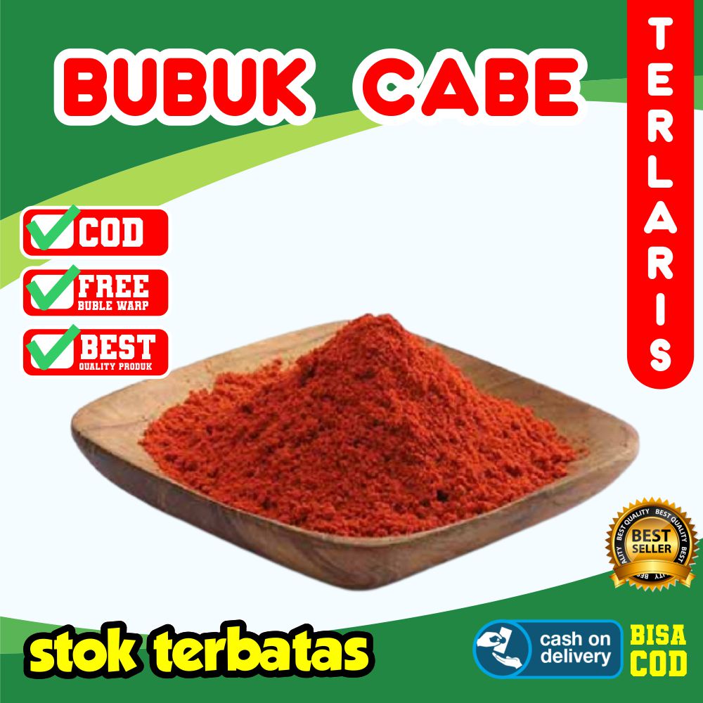 

BUBUK CABE CABAI KERING TERMURAH BUBUK CABE LEVEL 15 KOREA PEDAS KASAR SUPER PEDAS