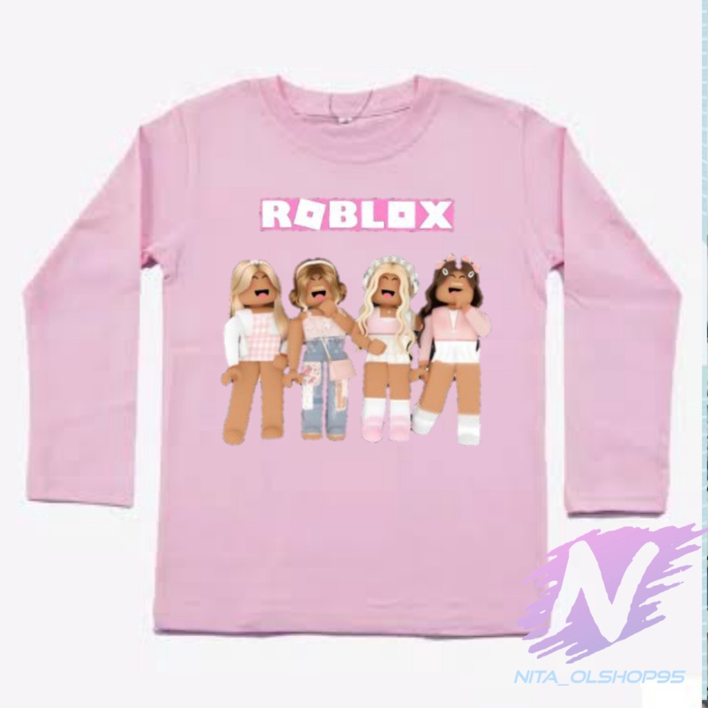 ROBLOX GIRL TERBARU baju kaos anak lengan panjang roblox terbaru