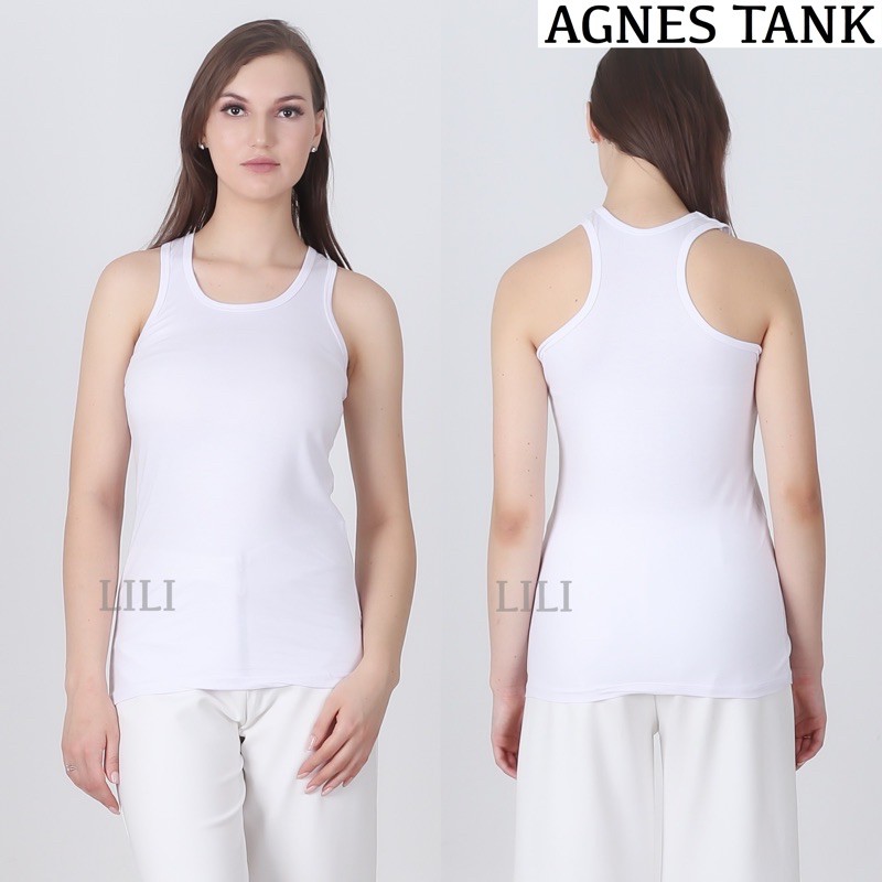 LILI MODE - Tanktop Agnes / Singlet Dalaman / Racer Tanktop