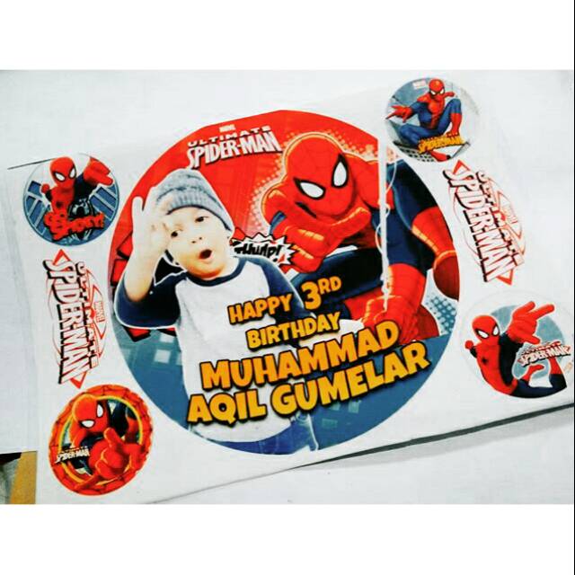 

Edible image 1 lembar 20x28cm icing paper topping kue ultah custom desain aman dimakan
