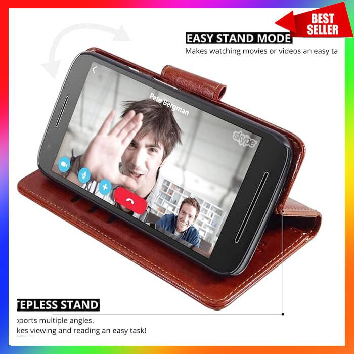 ACC HP SAMSUNG GALAXY J7 J7 CORE FLIP CASE LEATHER