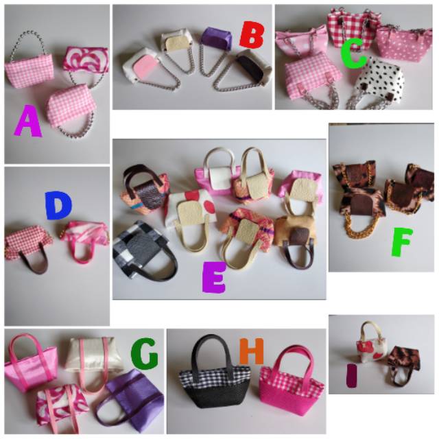 Miniatur Tas Boneka/Action Figure