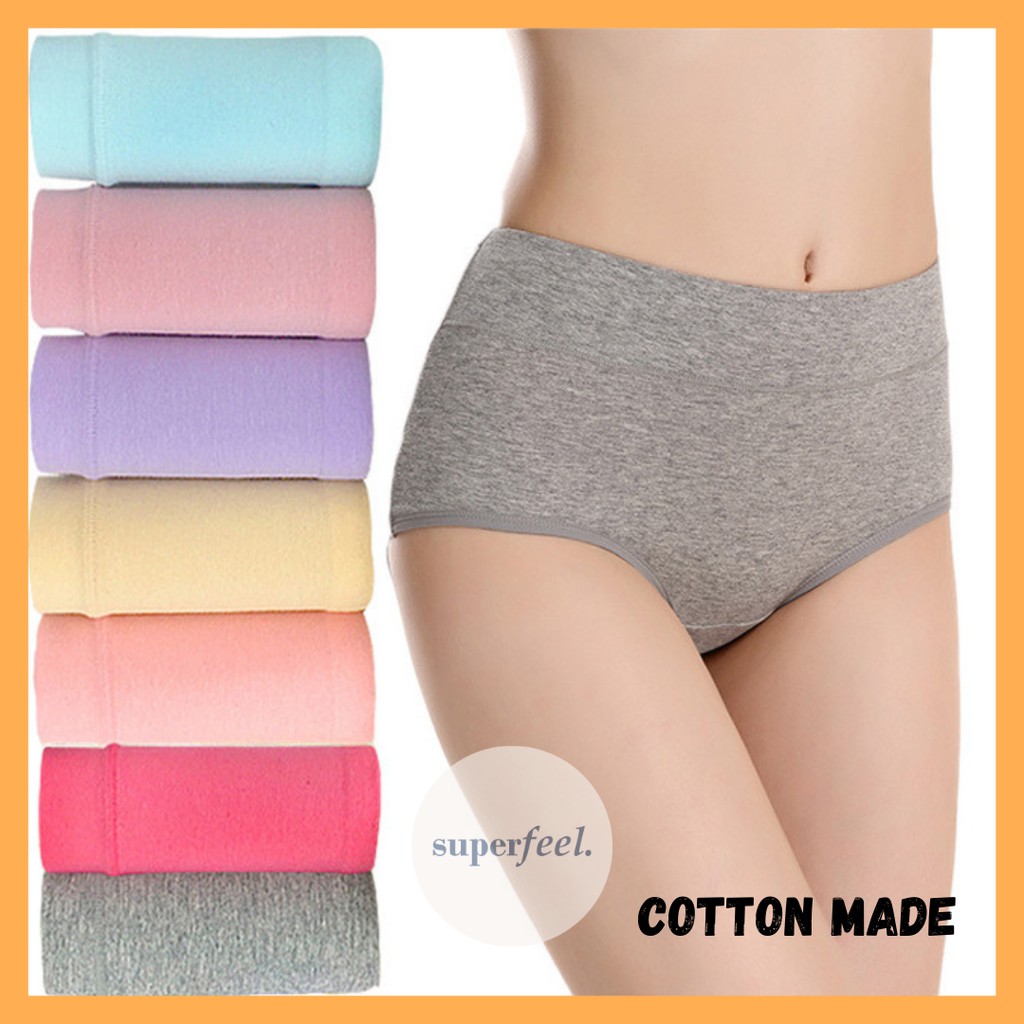 SFL CD KATUN MURNI LEMBUT CELANA DALAM WANITA MIDI MID KATOK PANTY PEREMPUAN KOLOR POLOS 149