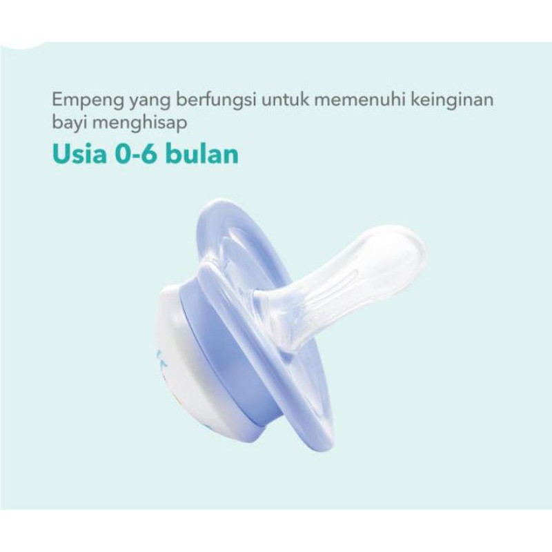 PIGEON Mini Light Pacifier 0+ 6+ 12+ isi 1pc empeng