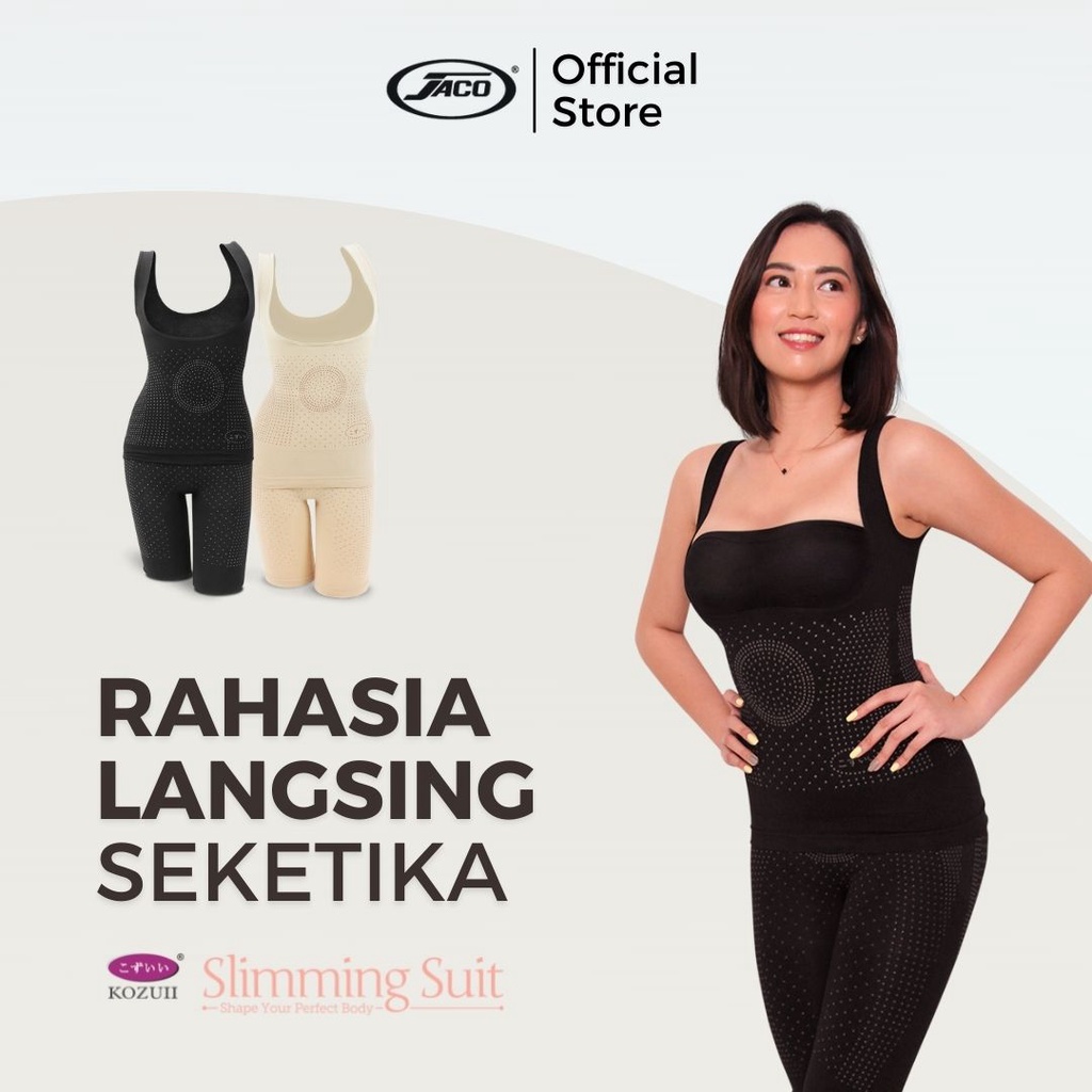 [Jedar Approved] Kozuii Slimming Suit Korset Pelangsing Ion Negatif Jaco Korset Pembakar Lemak Tubuh Elastis Hingga 300%