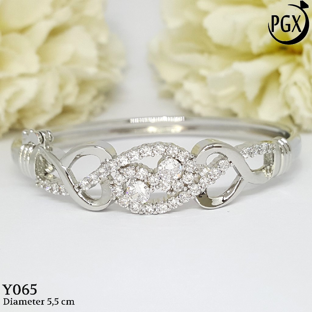 PGX Gelang Xuping Wanita Bangkok Bangle Aksesoris Perhiasan Lapis Emas - Y065