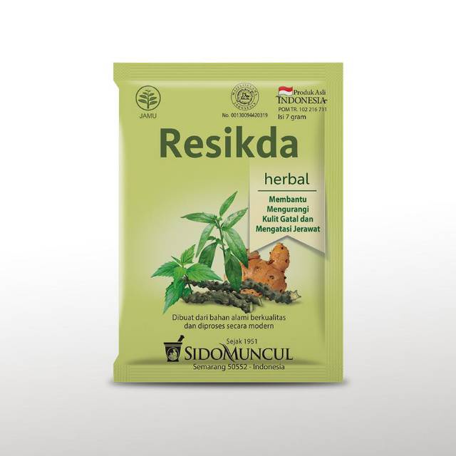 SidoMuncul Resikda 10'S - Obat Jerawat, Kulit Gatal