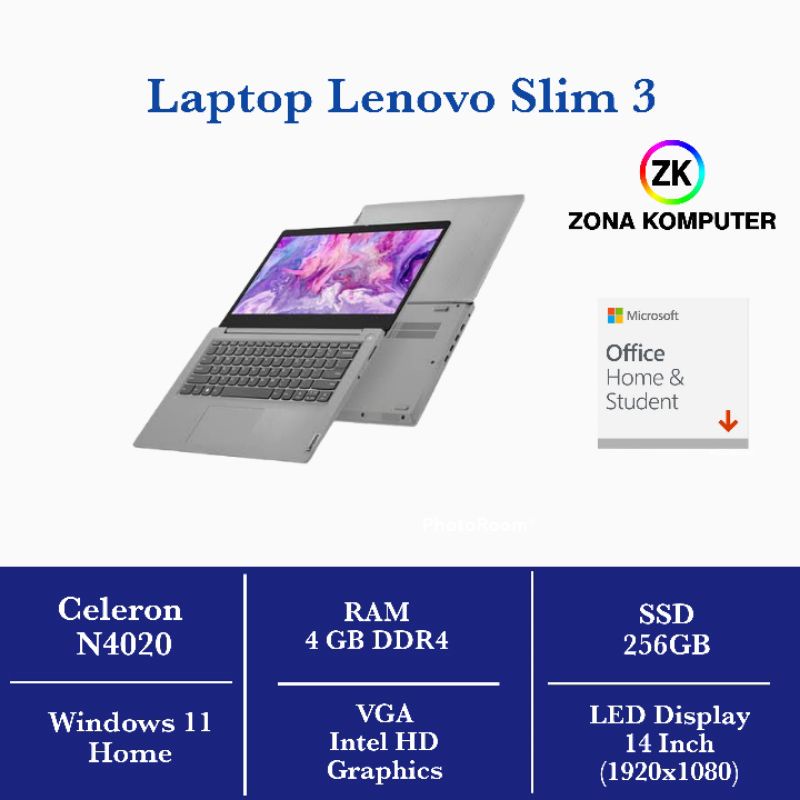 Laptop Lenovo Ideapad Slim3/4GB/SSD256GB