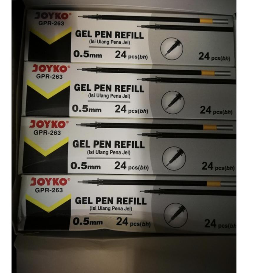 

[ SALE ] [24 PCS ] ISI PEN GEL JOYKO GPR 263 / REFILL PULPEN JOYKO