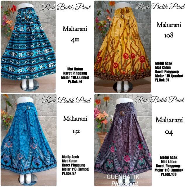 ROK BATIK PRINT MAHARANI original BATIK PEKALONGAN