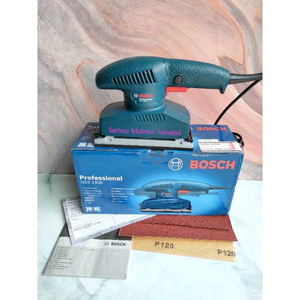 BOSCH GSS 2300 Orbital Sander Amplas Kayu Persegi Panjang GSS2300