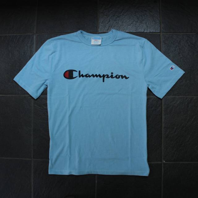 champion heritage tee blue