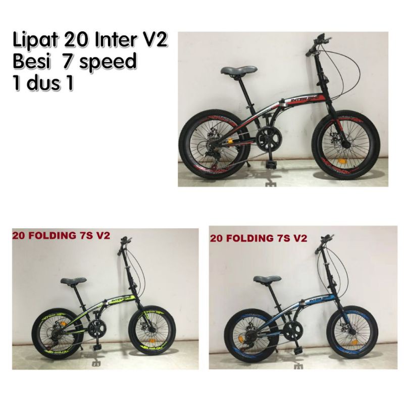 Sepeda Lipat 20 Inch Interbike Premium V2 7 Speed