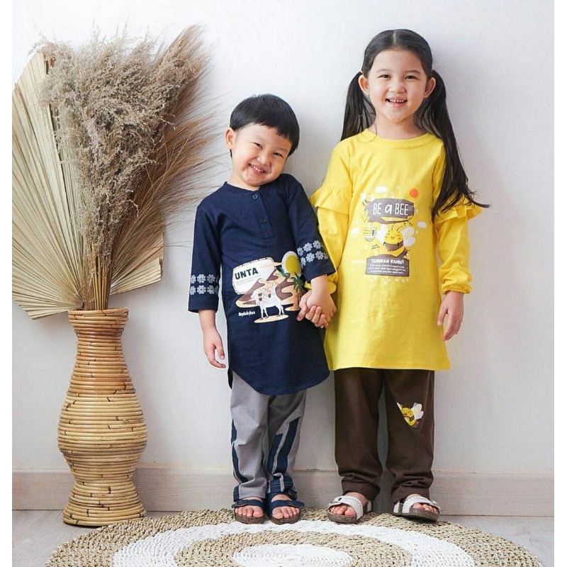 Sweet Sugar Ramadhan (Setelan Baju Celana Muslim Anak Cewek Cowok Karakter Baby Balita Paud TK SD)