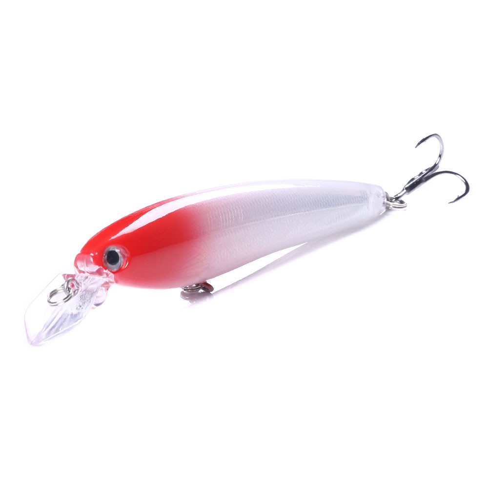 Hengjia 1pc Umpan Pancing Hardlure Tiruan Bentuk Ikan Kecil 11.5cm 16.5g Dengan 3 Kail Treble