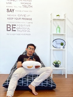 PROMO Kursi santai bean bag Triangel PLUS ISI Motif Lucu PROMO Kursi santai bean bag Triangel PLUS ISI Motif Lucu