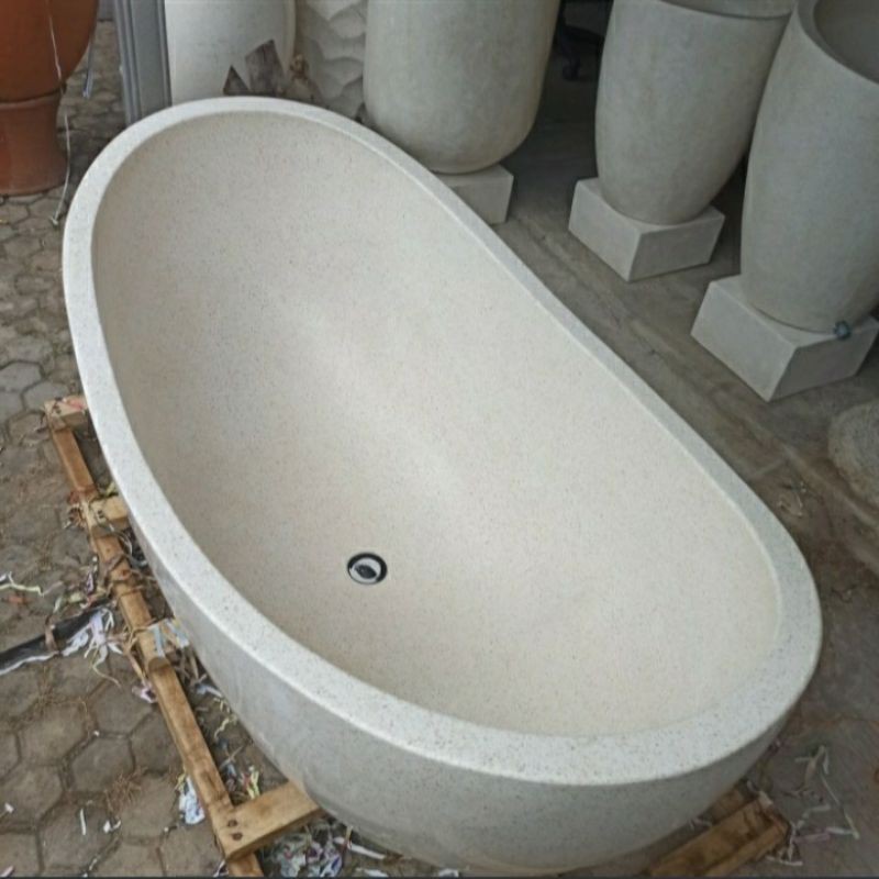 Bathtub Terazzo High Premium Perahu P120cm