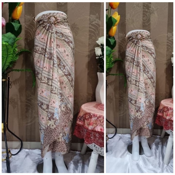 Rok Lilit Floral Original / Rok Kebaya / Bawahan Kebaya / Rok Batik / Bawahan Batik / Rok Wisuda / Rok Kondangan / Kain Lilit Batik / Batik