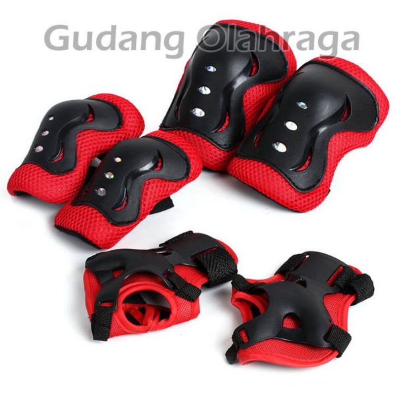 Deker Inline Skate Pelindung Lutut Sikut Sepatu Roda Anak