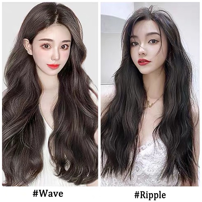 Wig Ekstensi Rambut Model Panjang Keriting Untuk Wanita