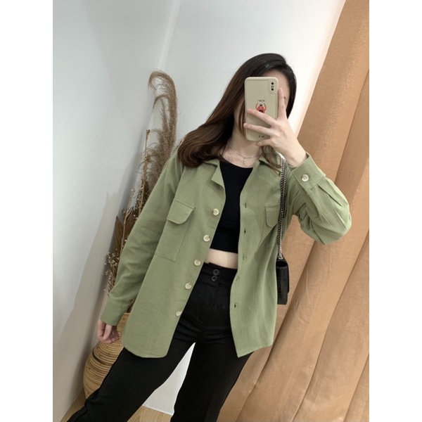 Misty Long Shirt - PLENARIO ID | Kemeja wanita - Oversize - Bahan linen - atasan wanita - shirt kemeja - COD-1