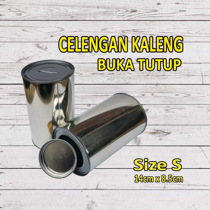 Promo Diskon!! Celengan Kaleng Polos Buka Tutup &amp; Permanen