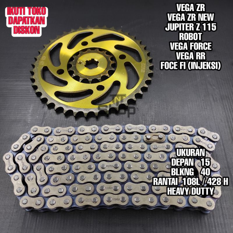 Jual Gear Gir Ger set paket Vega ZR Jupiter z 115 Robot Vega Force Baja