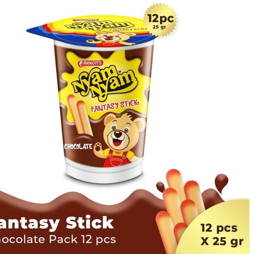 

Star 10.10 Arnott's Nyam Nyam Fantasy Stick CHOCOLATE 25 gram - ( HARGA 12 PCS ) !